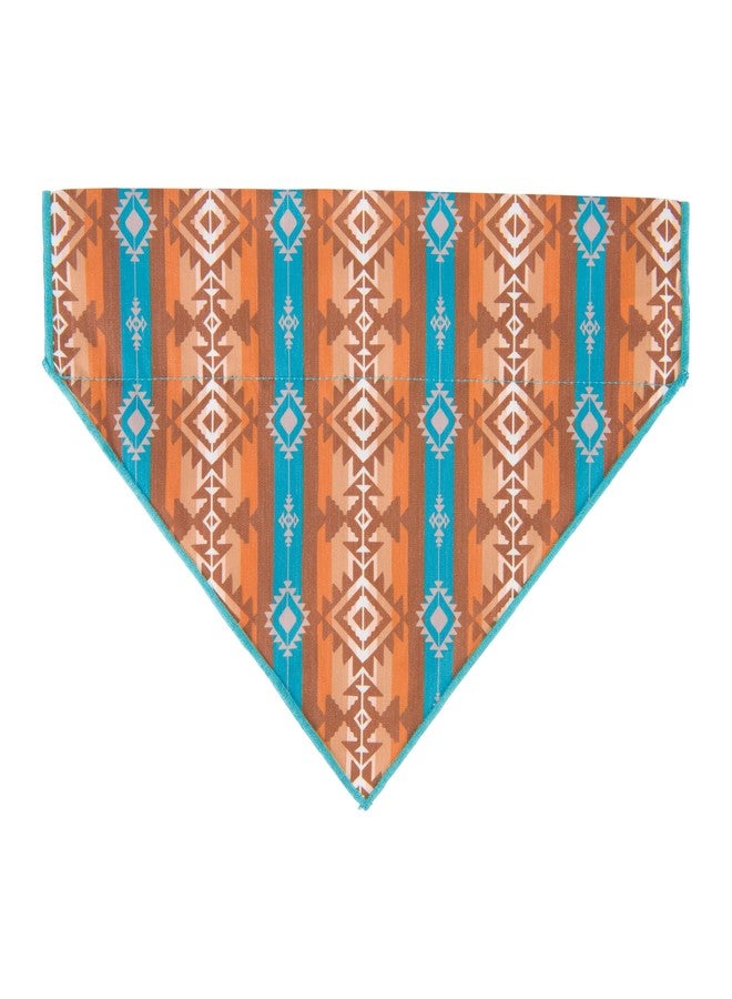 Hooey Nomad Dog Bandana, Polyester Dog Bandana with Graphic-Inspired Prints, Aztec Dirty Turq - Image 3
